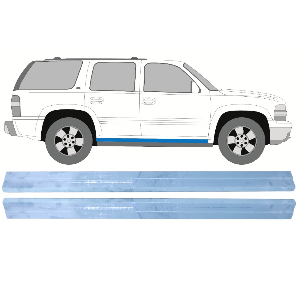 Opravný Plech Prahu Pre Chevrolet Tahoe 1999-2006 / Vľavo = Vpravo (Symetrické) / Sada 9744