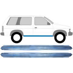 Opravný plech prahu pre Nissan Terrano I 1986-1996 / Ľavá+Pravá / Sada 11365