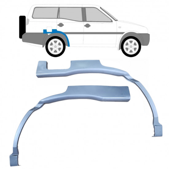 Lem zadného blatníka pre Nissan Terrano 1993-1999 / Ľavá+Pravá / Sada 10574