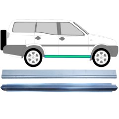 Opravný plech prahu vnútorný + vonkajší pre Nissan Terrano II 1993-2005 / Vľavo = Vpravo (symetrické) / Sada 11963