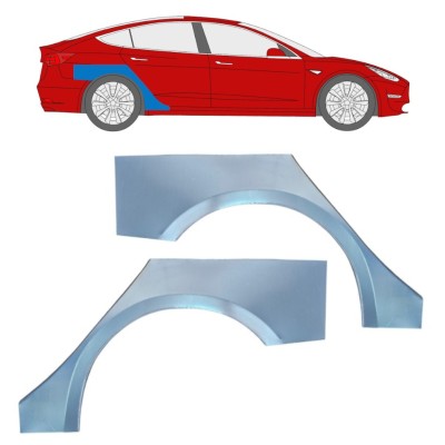 Lem zadného blatníka pre Tesla Model 3 2017-2023 / Ľavá+Pravá / Sada 16375