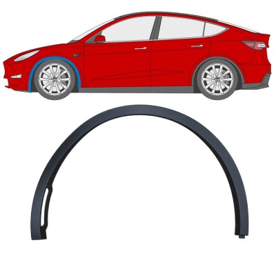Bočná lišta predného blatníka pre Tesla Model Y 2020-2025 / Ľavý 17289