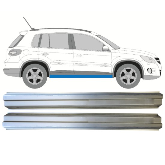 Opravný plech prahu pre Volkswagen Tiguan 2007-2016 / Ľavá+Pravá / Sada 14774 Opravný plech prahu pre Volkswagen Tiguan 2007-2016 / Ľavá+Pravá / Sada 14774