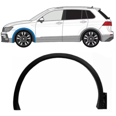 Bočná lišta predného blatníka pre Volkswagen Tiguan 2016-2024 R-Line / Ľavý 14862