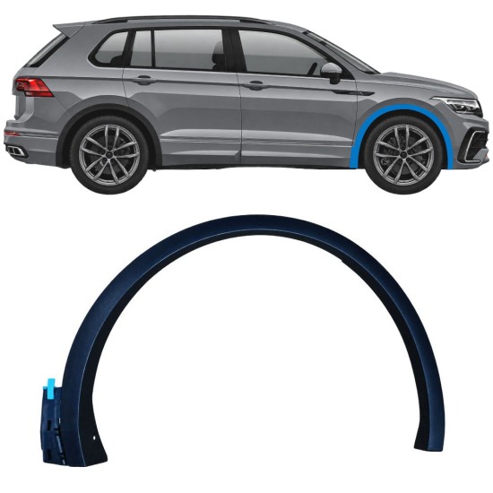 Bočná lišta predného blatníka pre Volkswagen Tiguan 2020-2024 R-Line / Pravá 17063