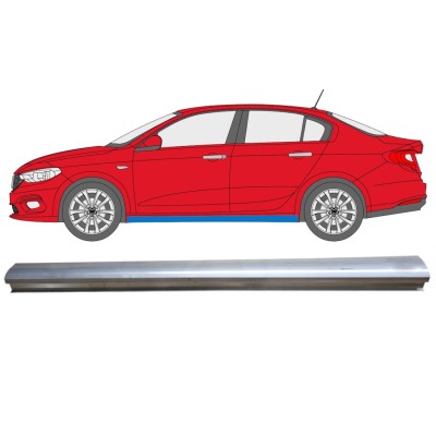 Opravný plech spodnej časti prahu pre Fiat Tipo 2016- / Ľavý 14973