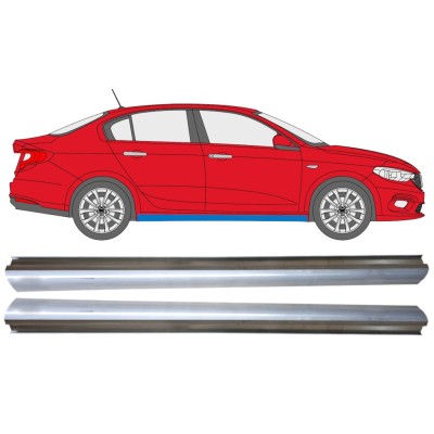 Opravný plech spodnej časti prahu pre Fiat Tipo 2016- / Ľavá+Pravá / Sada 14974