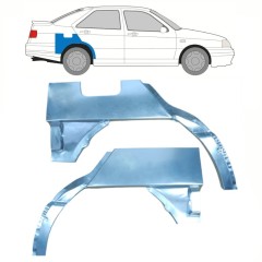 Lem zadného blatníka pre Seat Toledo I 1991-1999 / Ľavá+Pravá / Sada 10804