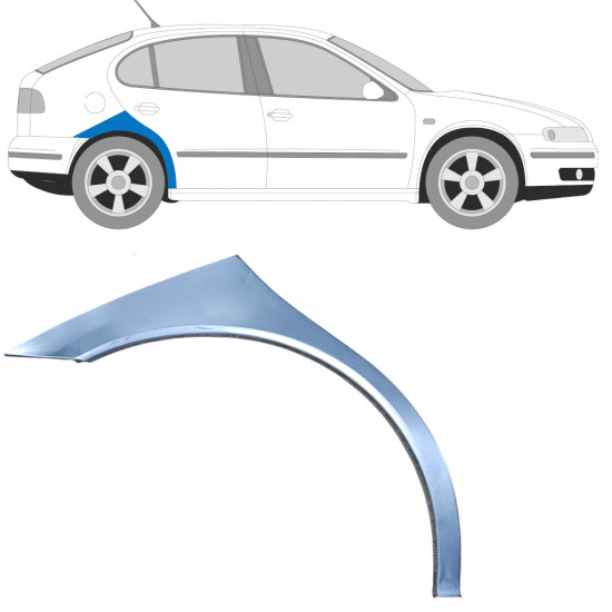 Lem zadného blatníka pre Seat Toledo Leon 1999-2006 / Pravá 8599