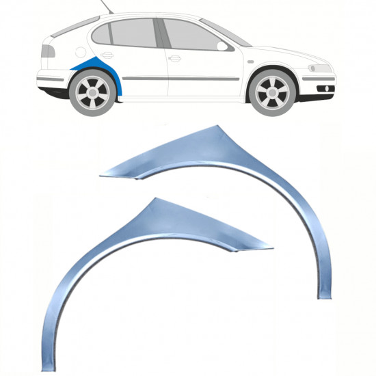 Lem zadného blatníka pre Seat Toledo Leon 1999-2006 / Ľavá+Pravá / Sada 10454