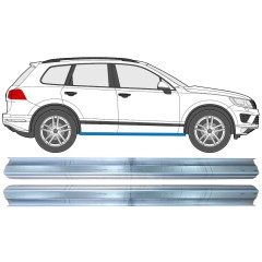 Opravný plech prahu pre Volkswagen Touareg 2010-2018 / Vľavo = Vpravo (symetrické) / Sada 11749