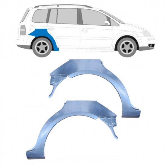 Lem zadného blatníka pre VW Touran 2003-2010 / Ľavá+Pravá / Sada 10253