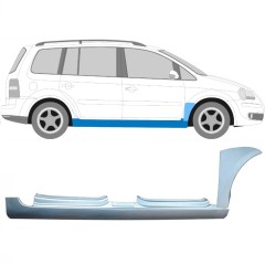Kompletný prah + opravný plech predného blatníka pre Volkswagen Touran 2003-2010 / Pravá / Sada 11164