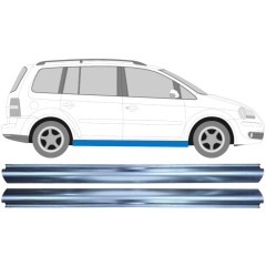 Opravný plech prahu pre Volkswagen Touran 2003-2010 / Ľavá+Pravá / Sada 11943