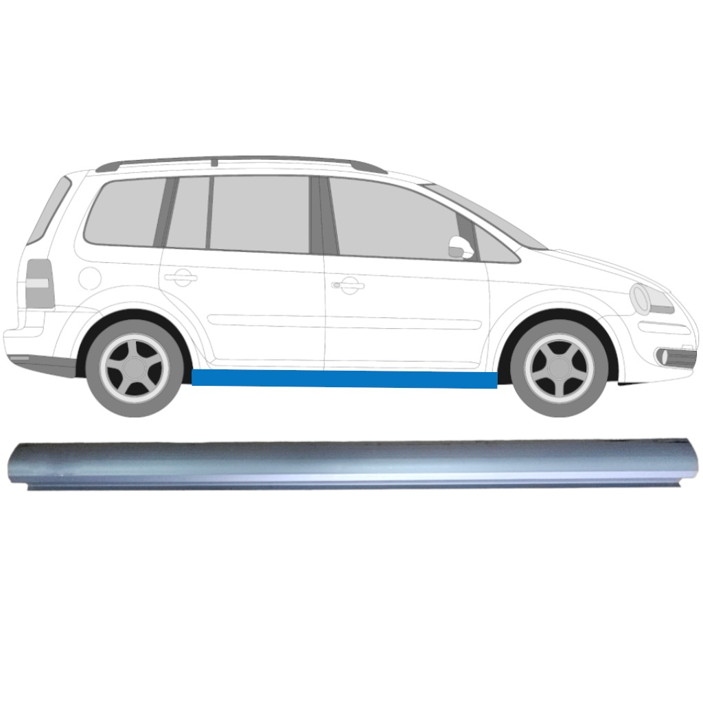 Opravný Plech Prahu Pre Volkswagen Touran 2003-2010 / Vľavo = Vpravo (Symetrické) 8853