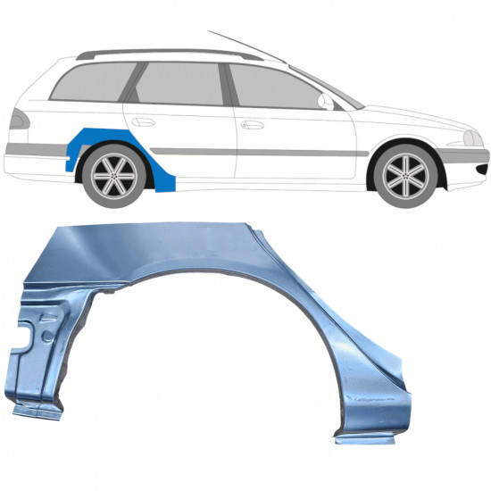 Lem zadného blatníka pre Toyota Avensis 1997-2003 / Pravá / COMBI 7612