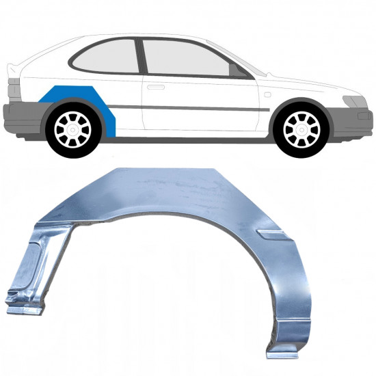 Lem zadného blatníka pre Toyota Corolla 1991-1998 / Pravá 6208