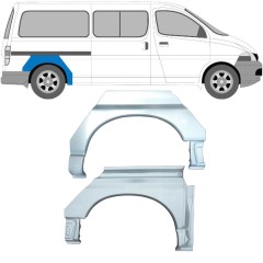 Lem zadného blatníka pre Toyota Hiace 1995-2006 / Ľavá+Pravá / Sada 10028