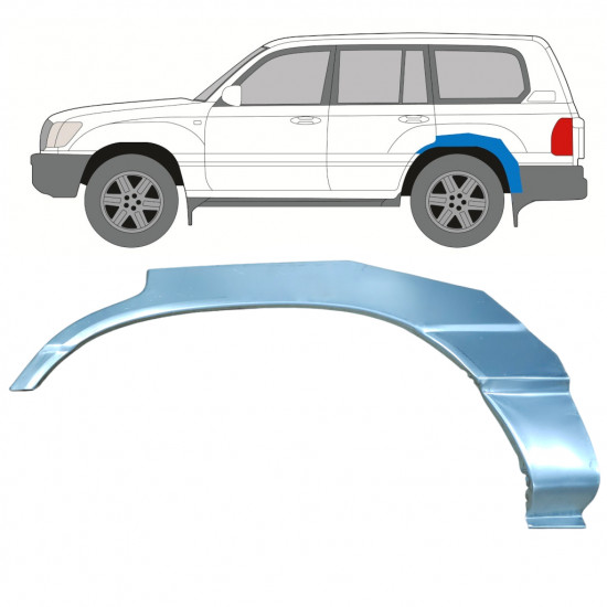 Lem zadného blatníka pre Toyota Land Cruiser 1998-2007 / Ľavý 8983