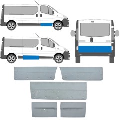 Opravný plech dverí pre Nissan Primastar 2001-2014 / Ľavá+Pravá / Sada 14358