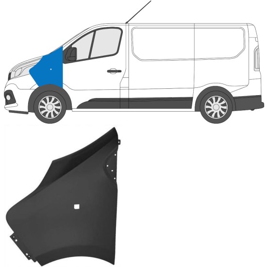 Predný blatník pre Renault Trafic 2014- 2014-2021 / Ľavý 17102