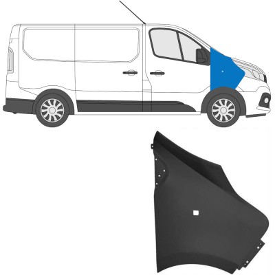 Predný blatník pre Renault Trafic 2014- 2014-2021 / Pravá 17101