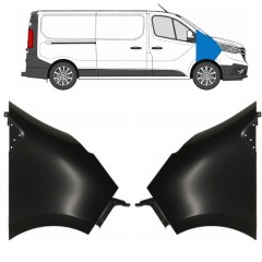 Predný blatník pre Renault Trafic 2014- 2021-2026 / Ľavá+Pravá / Sada 17106