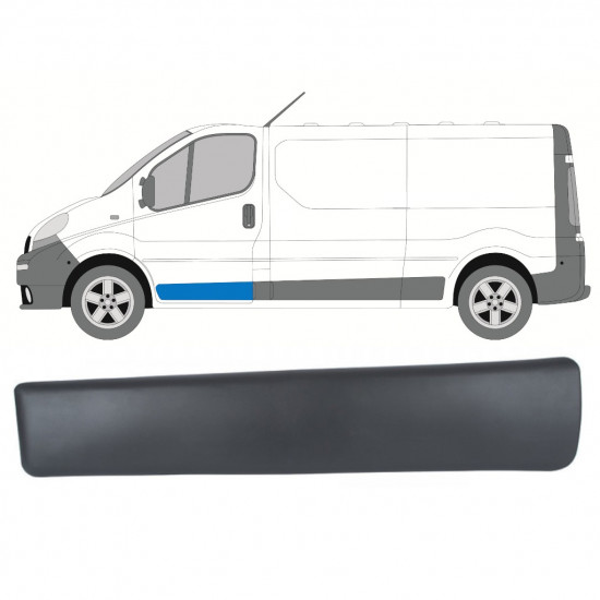 Lišta predných dverí pre Renault Trafic 2001-2014 / Ľavý 8200