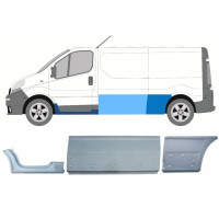 Opravný plech sada pre Renault Trafic Opel Vivaro 2001-2014 / LWB / Ľavý /  11107