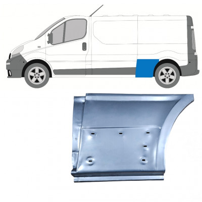 Lem zadného blatníka pre Renault Trafic 2001-2014 / LWB / Ľavý 8222