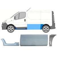 Opravný plech sada pre Renault Trafic Opel Vivaro 2001-2014 / SWB / Ľavý /  11232