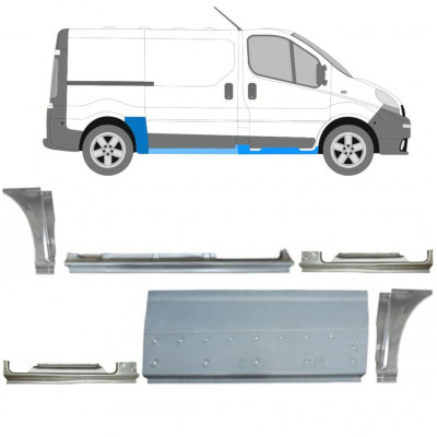 Opravný plech sada pre Renault Trafic Opel Vivaro 2001-2014 / SWB /  11230