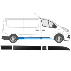 Sada líšt pre Opel Vivaro 2014-2019 / Pravá / 14428