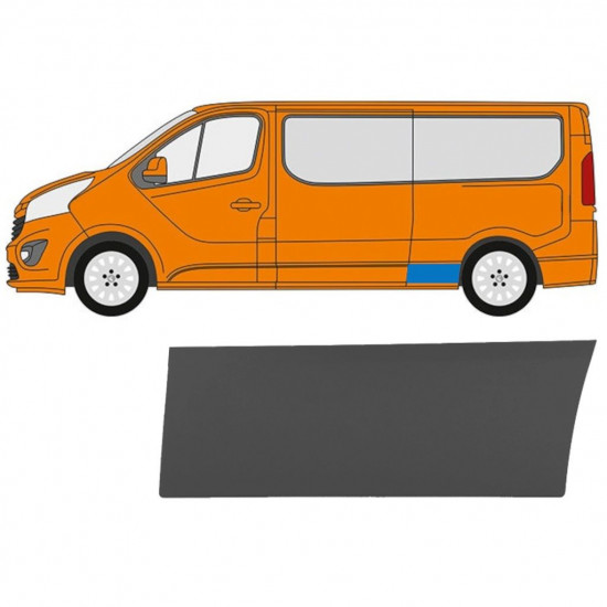 Bočná lišta pre Renault Trafic 2014- / LWB / Ľavý 11253