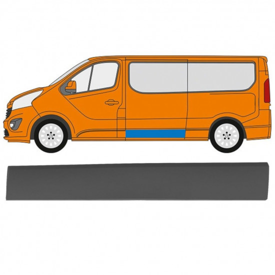 Bočná lišta pre Renault Trafic 2014- / Ľavý 11251