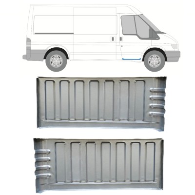 Nástupný práh oprava pre Ford Transit 2000-2013 / Ľavá+Pravá / Sada 15056