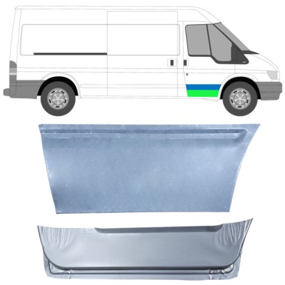 Opravný plech predných dverí vnútorný pre Ford Transit 2000-2013 / Pravá / Sada 14543