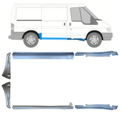 Opravný plech sada pre Ford Transit 2000-2013 / Ľavá+Pravá / 15021