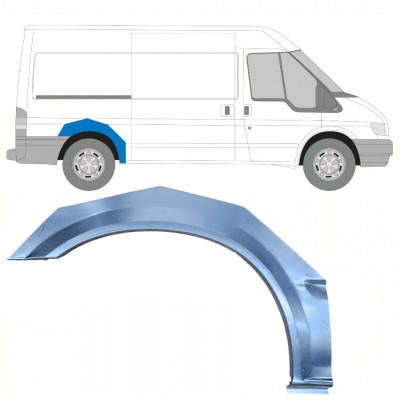 Lem zadného blatníka pre Ford Transit 2000-2013 / Pravá 9138