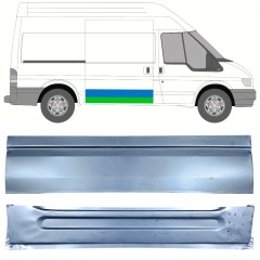 Opravný plech posuvných dverí vnútorný + vonkajší pre Ford Transit 2000-2013 / Pravá / Sada 12665