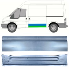 Opravný plech posuvných dverí vnútorný + vonkajší pre Ford Transit 2000-2013 / Ľavý / Sada 12667