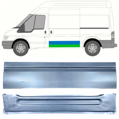 Opravný plech posuvných dverí vnútorný + vonkajší pre Ford Transit 2000-2013  / MWB / LWB / Ľavý /  12667