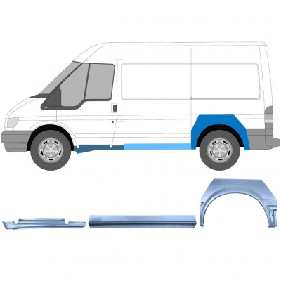 Opravný plech sada pre Ford Transit 2000-2013  / SWB / Ľavý /  12433