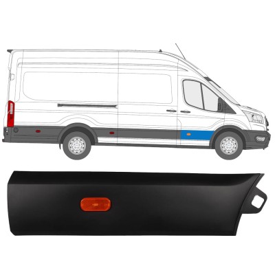 Lišta predných dverí pre Ford Transit 2014- / Pravá / Sada 14664