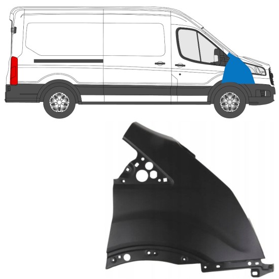 Predný blatník pre Ford Transit 2014- 2014-2019 / Pravá 17092
