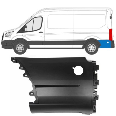 Bočná lišta zadného blatníka za kolesom pre Ford Transit 2014- / Ľavý 14673