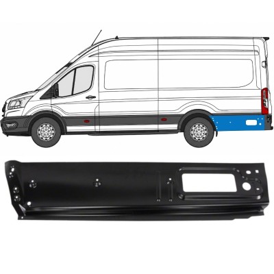 Opravný plech zadného blatníka zadná časť pre Ford Transit 2014- 2014-2026 / Ľavý / Pravá 17089