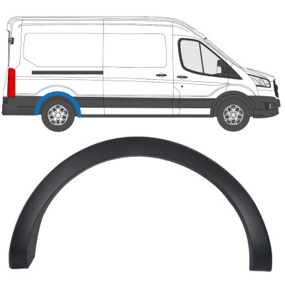 Bočná lišta zadného blatníka pre Ford Transit 2014- / Pravá 14668