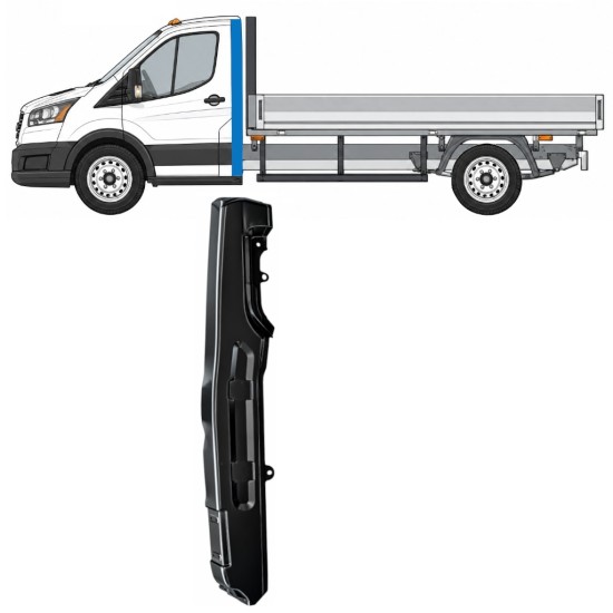 Opravný diel B-stĺpika pre Ford Transit 2014- 2014-2026 / Ľavý 17279