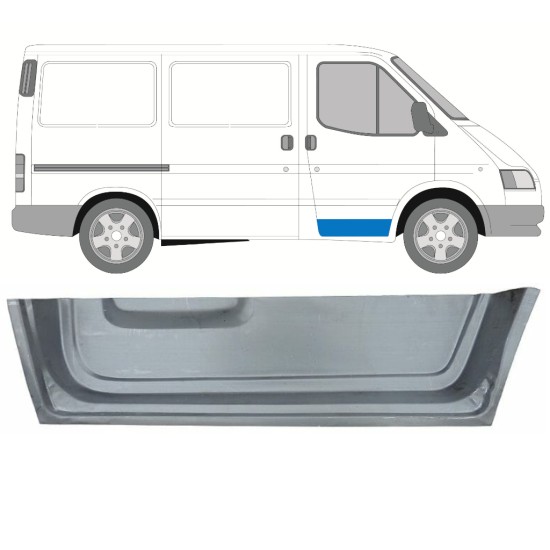 Opravný plech predných dverí vnútorný pre Ford Transit 1986-2000 / Pravá 16022